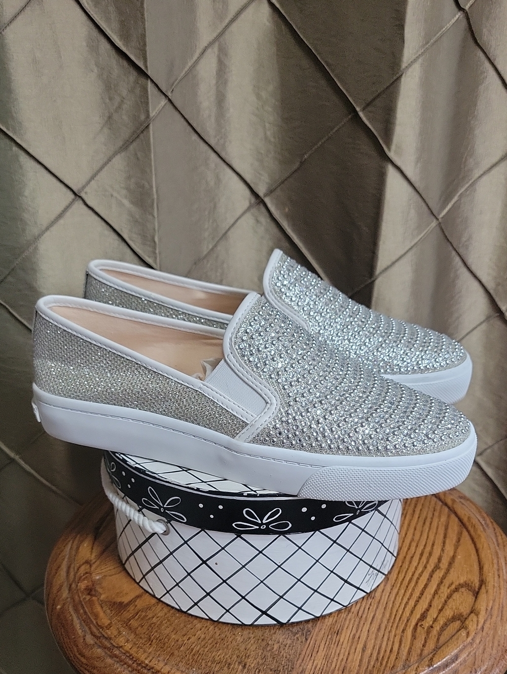 EUC- INC ‘Sammee’ Embellished Slip-on Sneakers